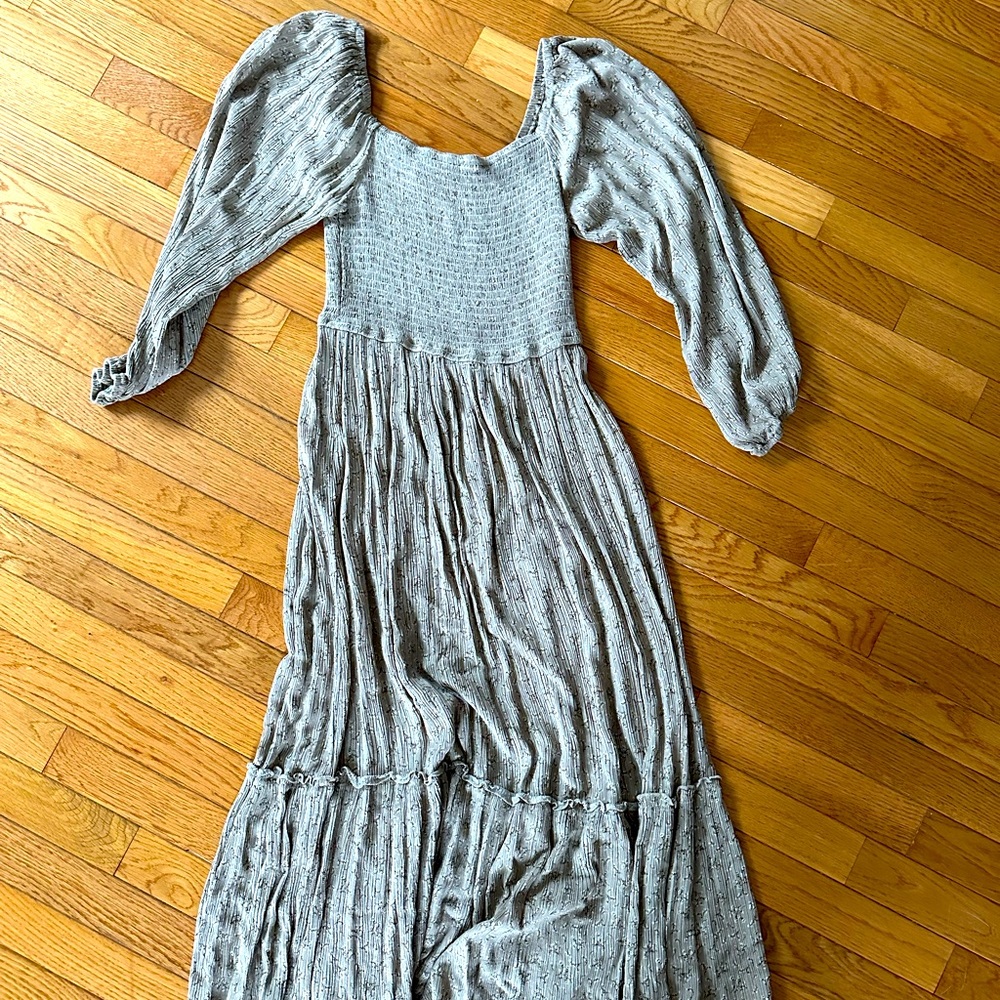 Smocked Midi Dress